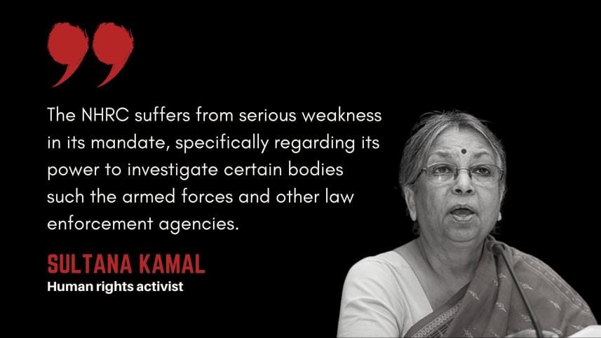 The National Human Rights Commission has fundamental flaws