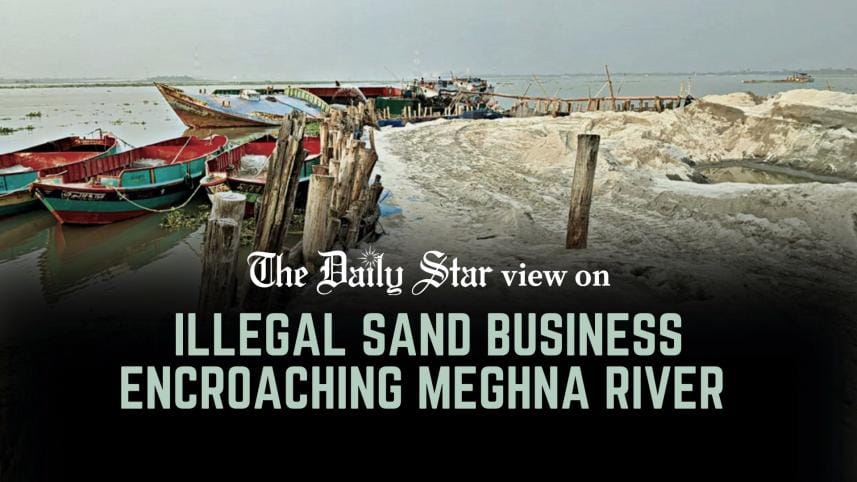 Illegal sand traders