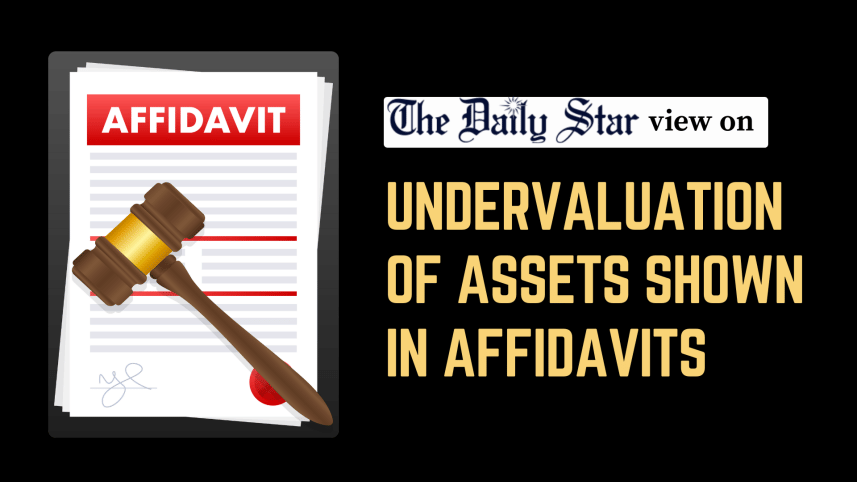 undervaluation of assets shown in affidavits