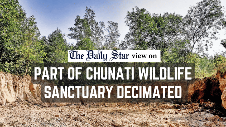 chunati wildlife sanctuary partly decimated