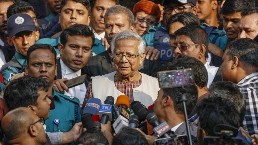 Dr Yunus sentenced to jail