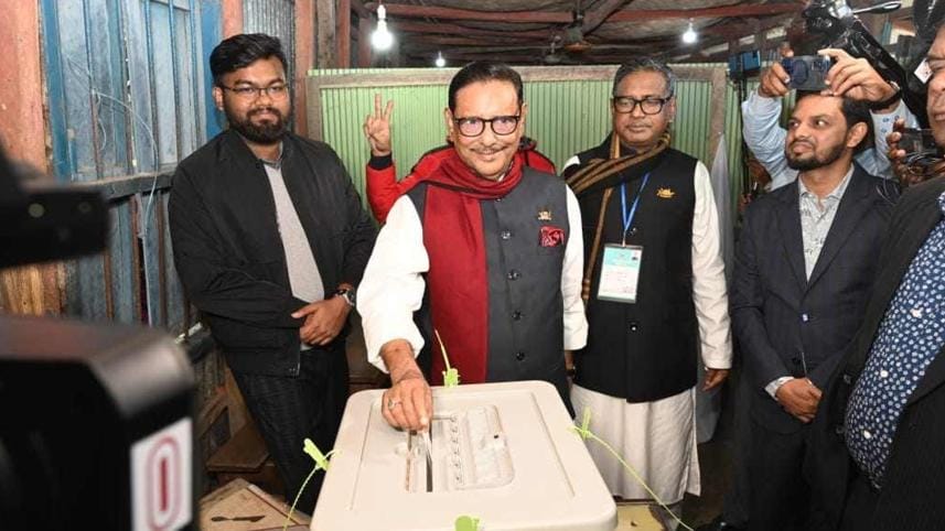 Awami League General Secretary Obaidul Quader Casting Vote