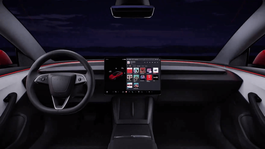 Tesla Model 3 interior