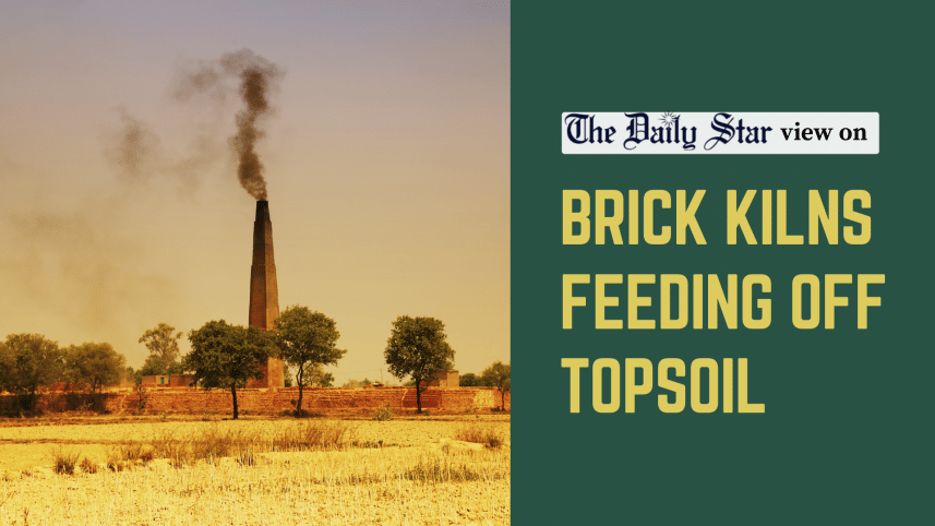 brick kilns feeding off top soil