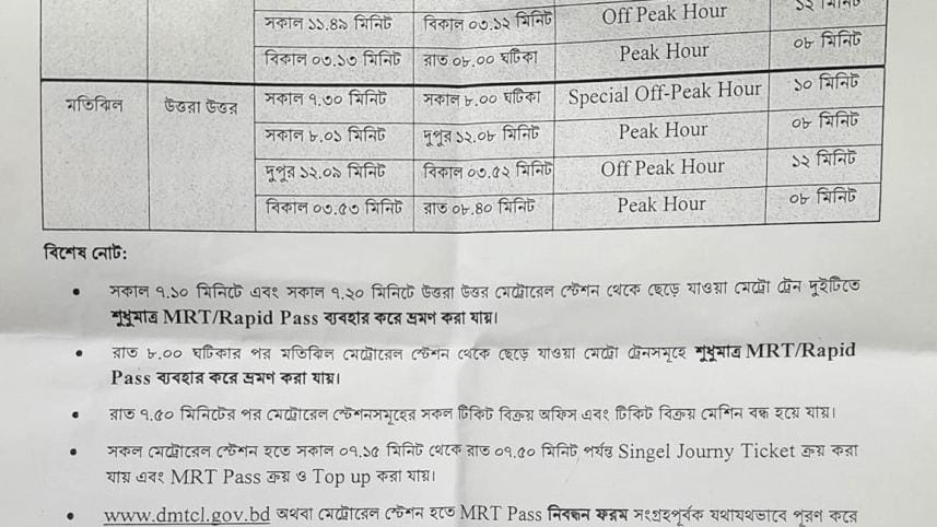 Metro to run every 8 mins during peak hours from Feb 17