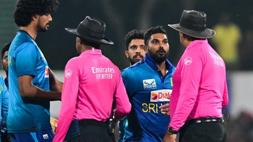 Hasaranga suspended for Bangladesh Tests