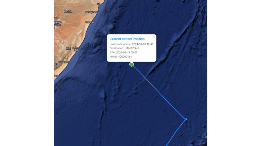 Bangladeshi ship hijacked by Somalian pirates