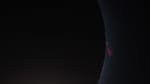 Baily's beads during solar eclipse 2024