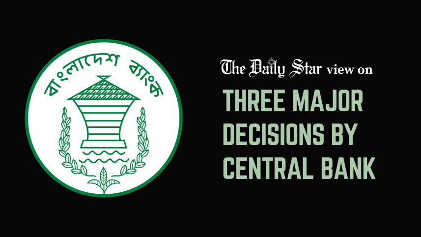 three major decisions by central bank