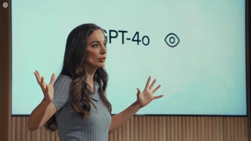 During a presentation at OpenAI's headquarters in San Francisco, CTO Mira Murati detailed the features of GPT-4o