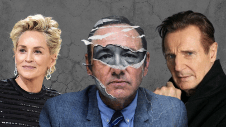 Sharon Stone, Liam Neeson, and Kevin Spacey