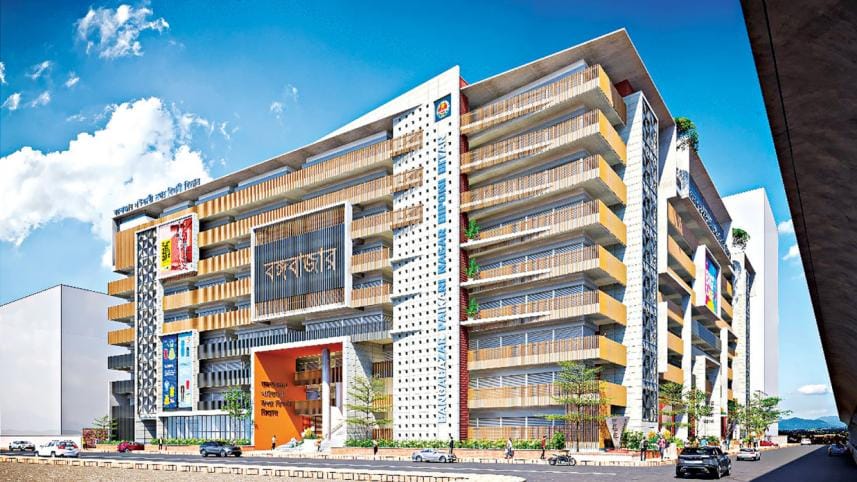 PM inaugurates construction of new Bangabazar Wholesale Market