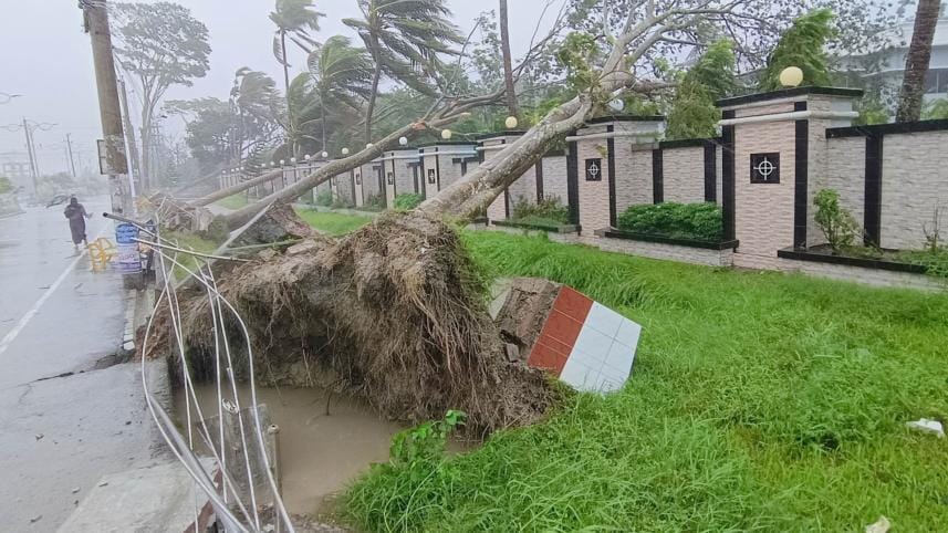 power cuts due to cyclone remal