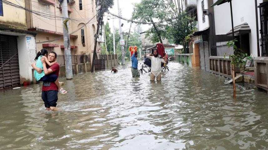 Impact of Meghalaya rainfall drop on Sylhet flooding