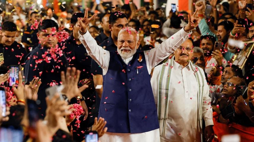 Modi claims victory for alliance