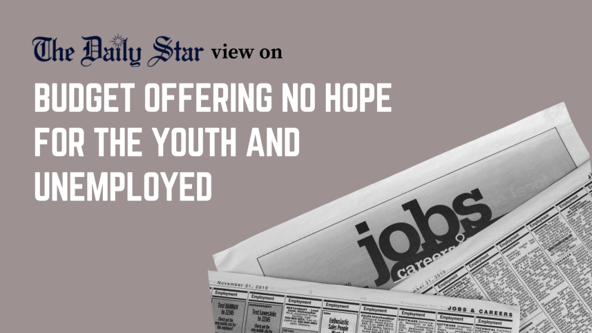 budget offering no hope for the youth and unemployed