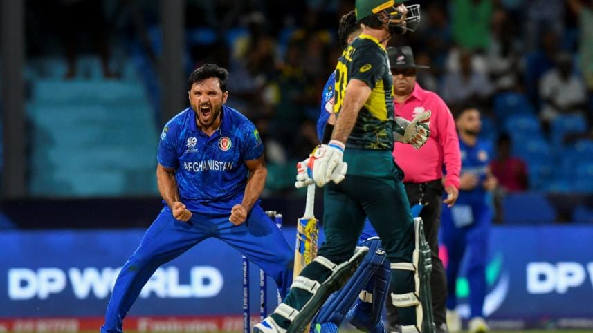 Rahmanullah Gurbaz and Ibrahim Zadran shared an opening stand of 118 to drive Afghanistan to a stunning 21-run win over Australia