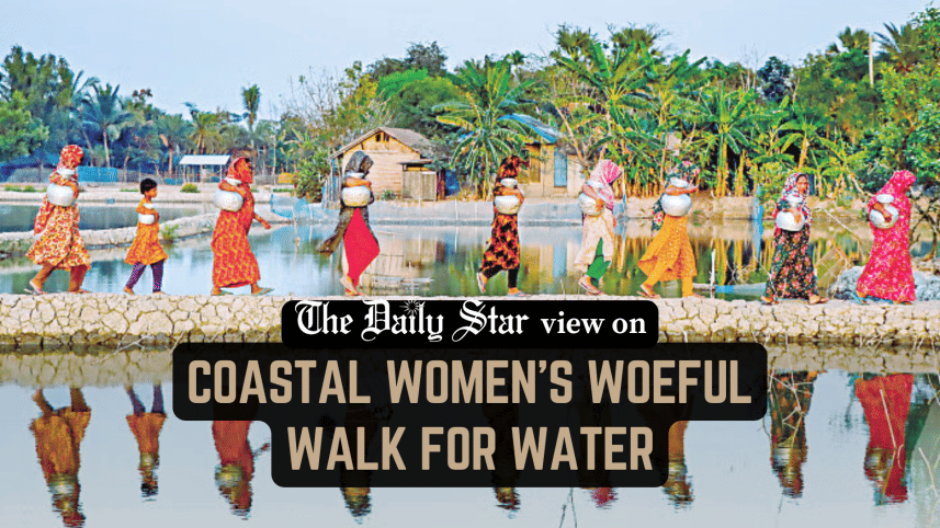 coastal women woeful walk for water
