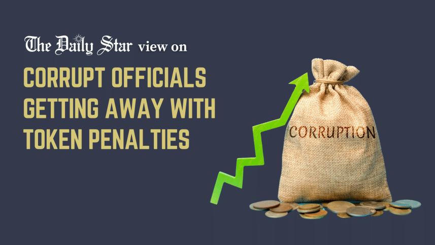 corrupt officials getting away with token penalties