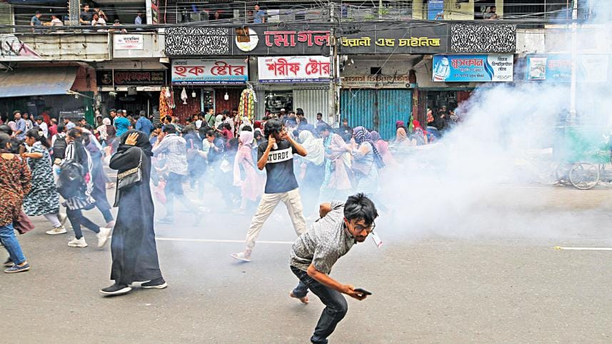 Quota reform demonstrations dispersed by law enforcers