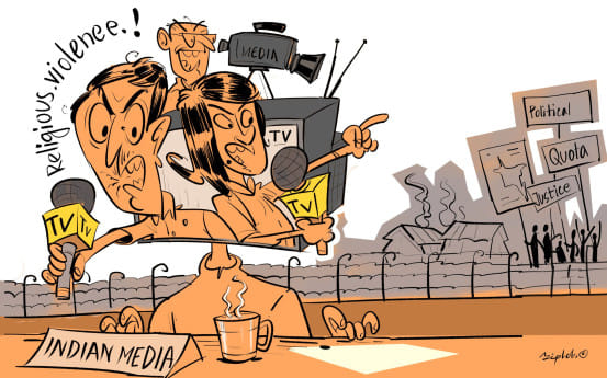 Bangladesh protests and Indian media narratives