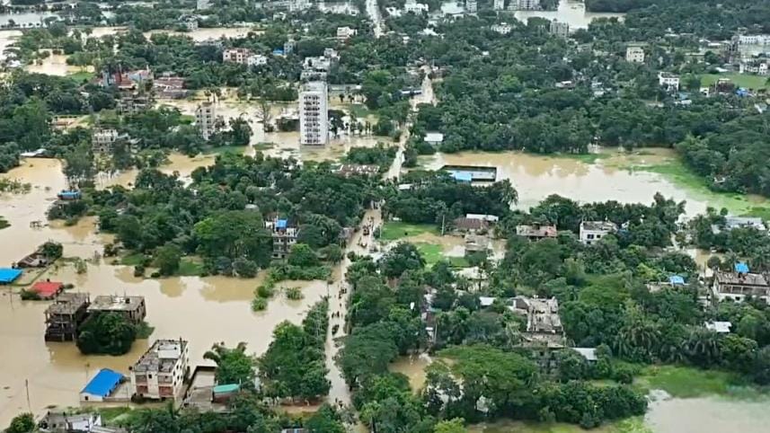 Feni city under floodwater