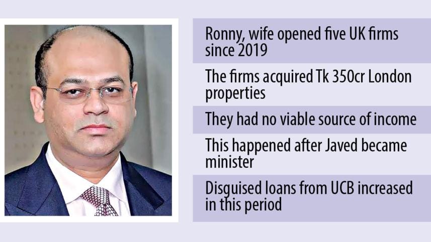 UCB's Anisuzzaman Ronny offshore wealth investigation