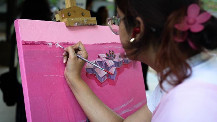 Painting for a cause: Dhaka’s artists show how it’s done