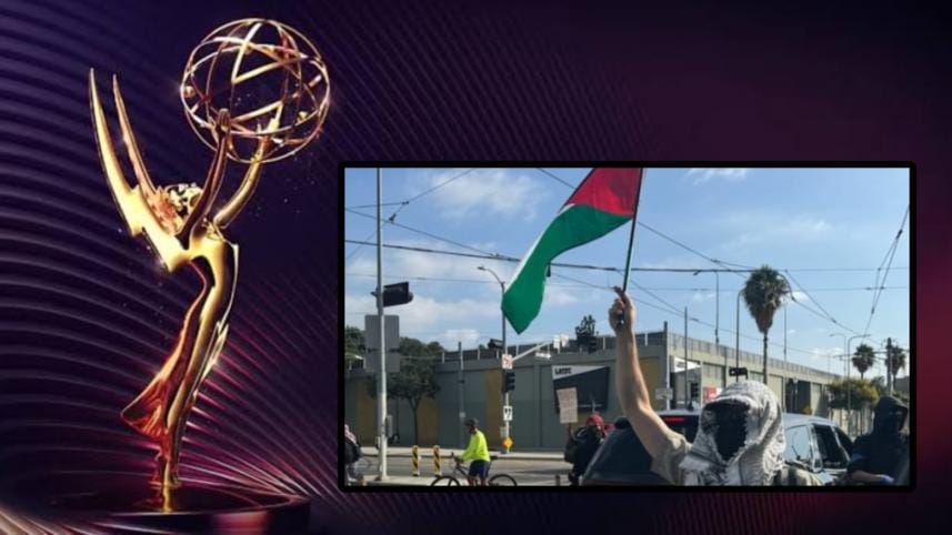 Emmy Awards 2024: Pro-Palestinian protesters gather to demand justice 