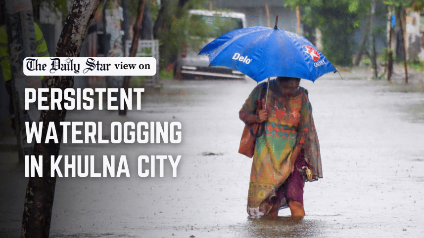 persistent waterlogging in khulna city