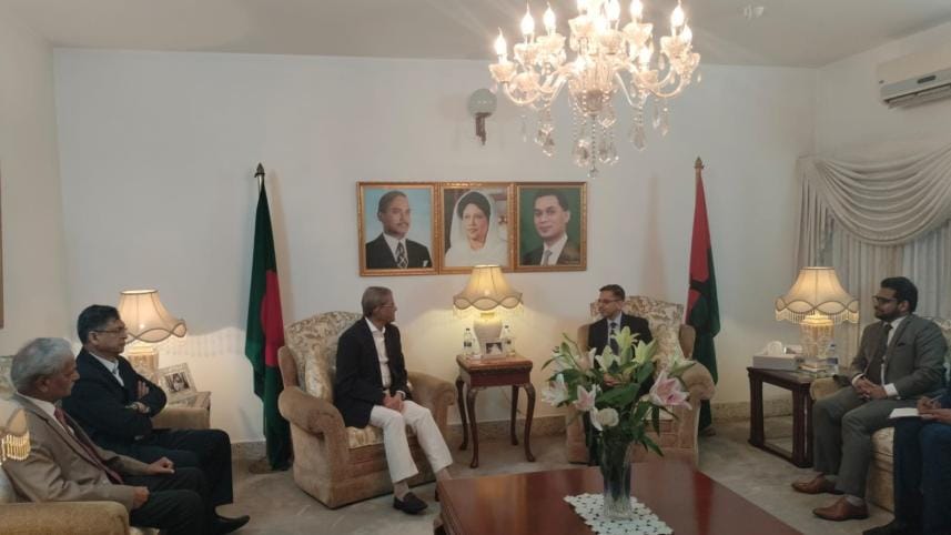Indian High Commissioner meets BNP leaders in Gulshan