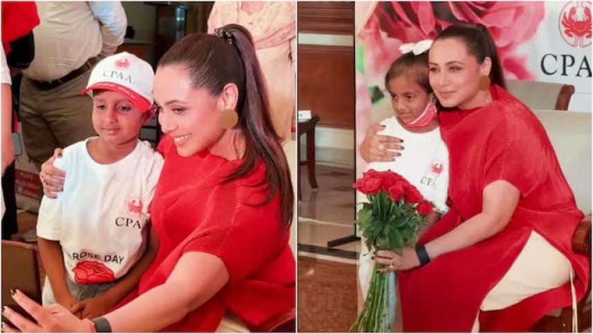 Rani Mukerji with children fighting cancer