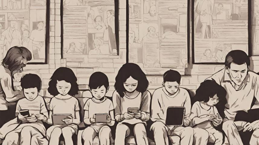 The impact of social media addiction on young children