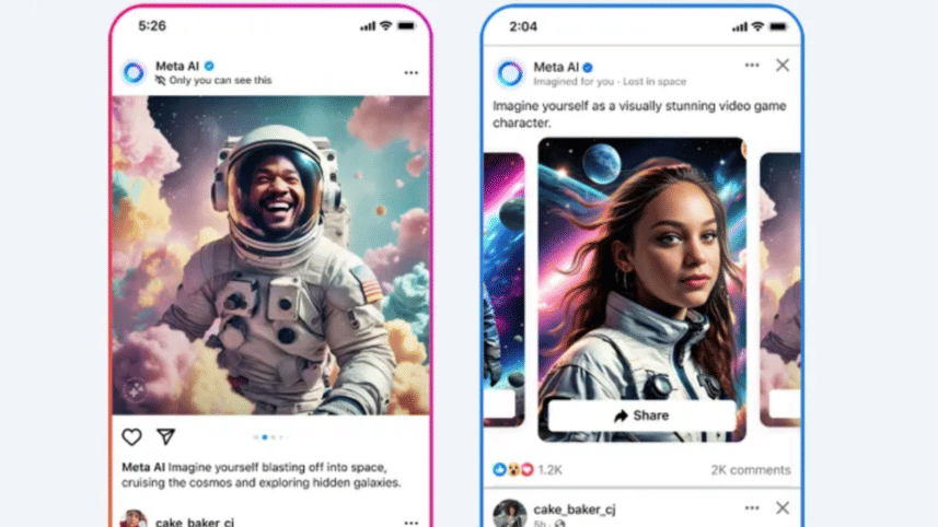 Meta AI social media