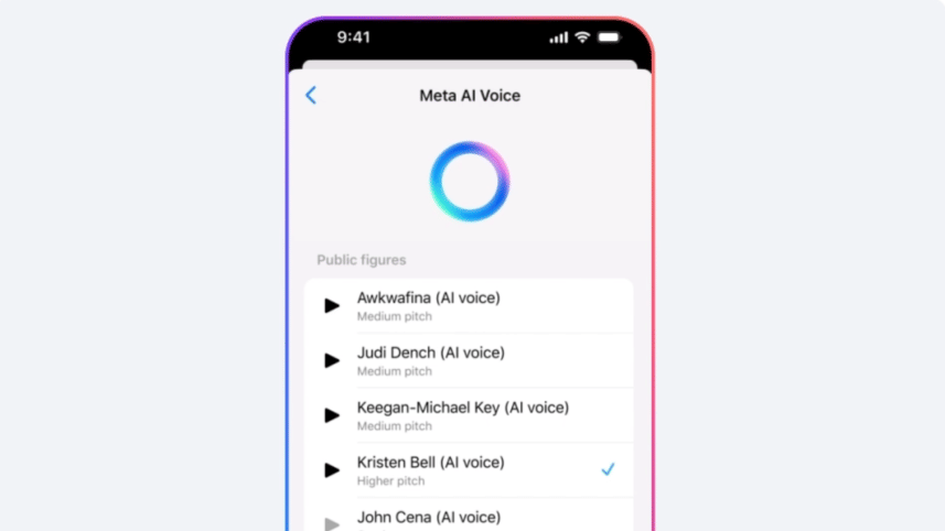 Meta AI voice