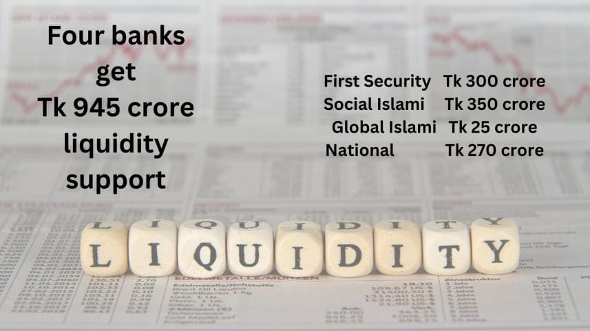 four banks get liquidity support