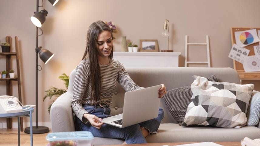 homeworking from her laptop.jpg