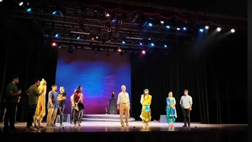 Shilpakala show halted as mob gathers at gate