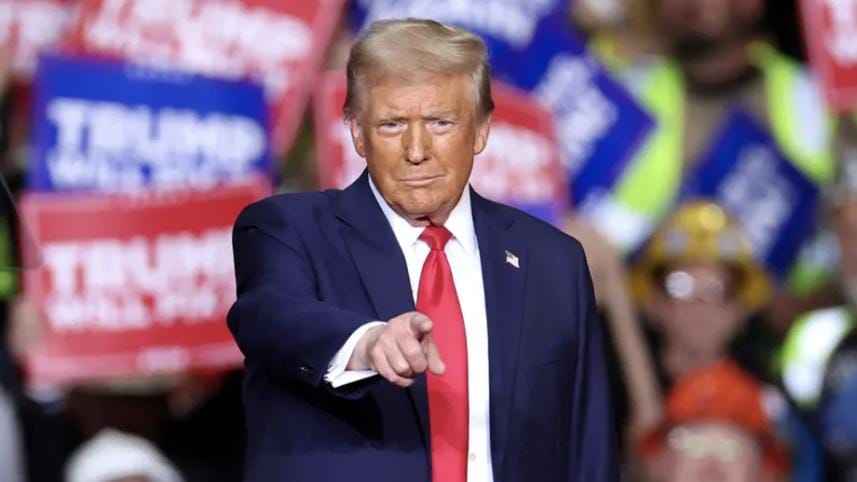 Donald Trump after winning second presidency