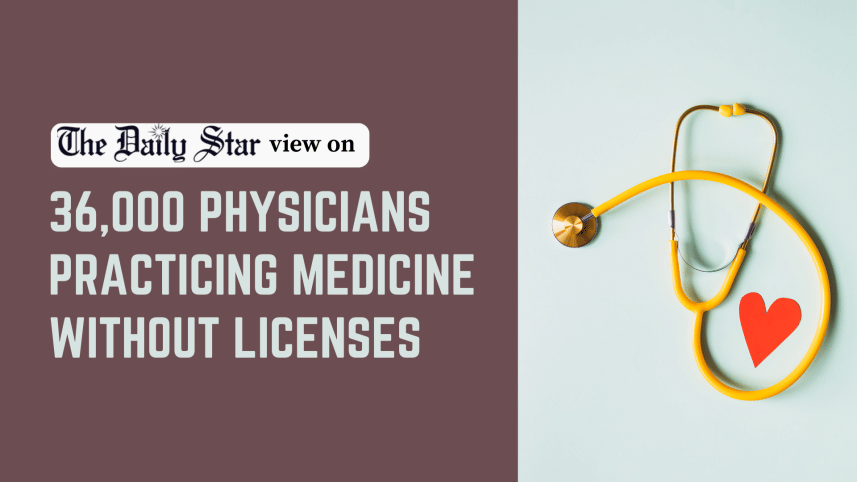 36,000 physicians practicing medicine without licenses