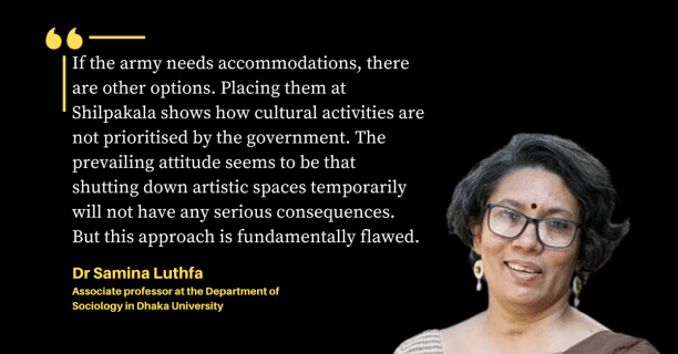 Shilpakala Academy under army control