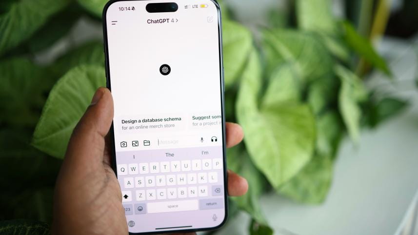 ChatGPT app on phone
