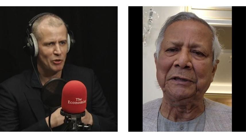 Muhammad Yunus interview The Economist