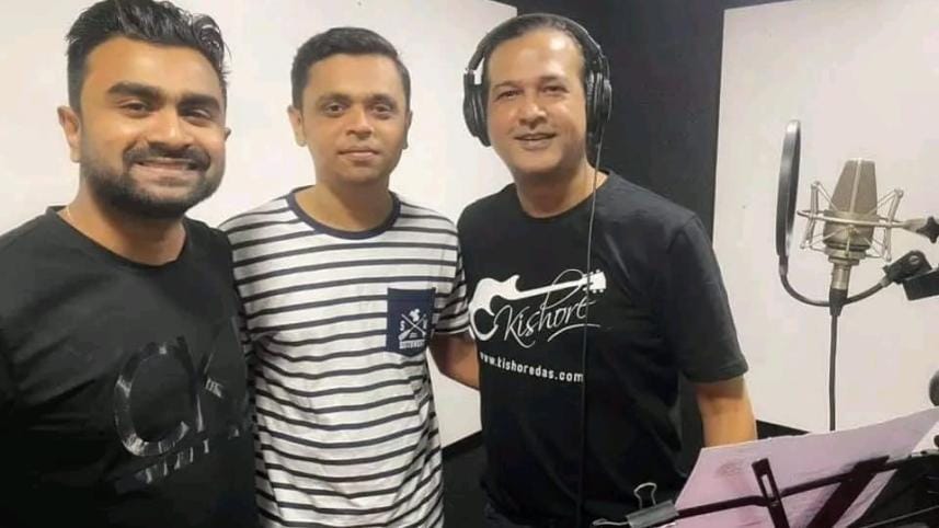 Asif and Imran join forces for a musical video.jpg