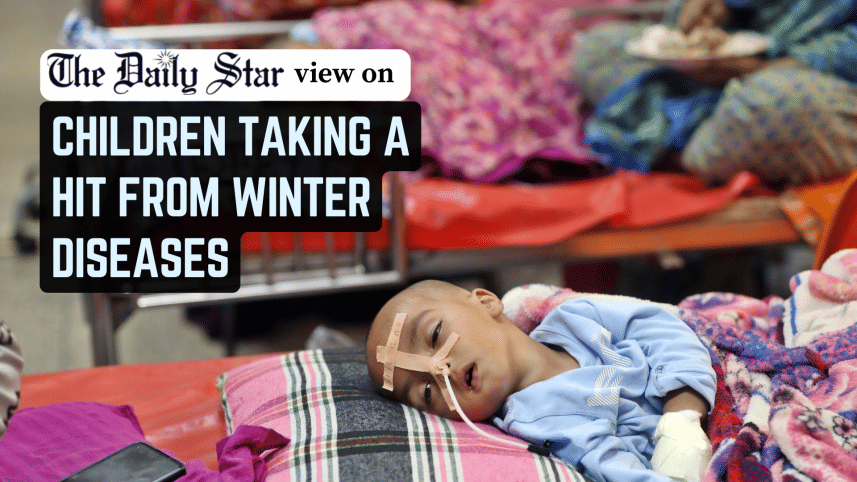 children taking a hit from winter diseases