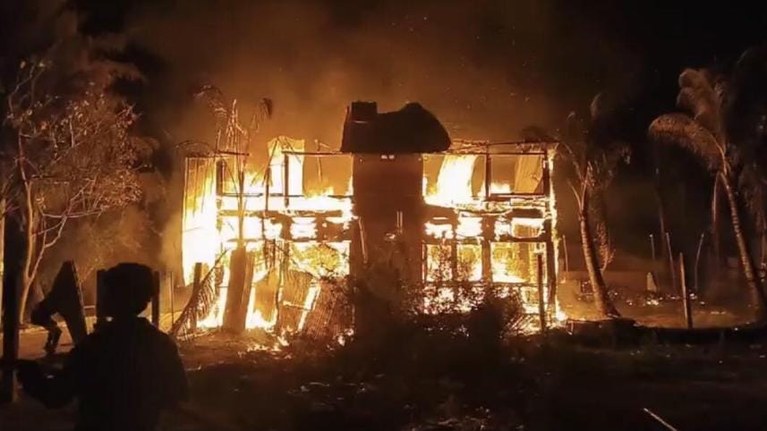 Saint Martin's Island fire