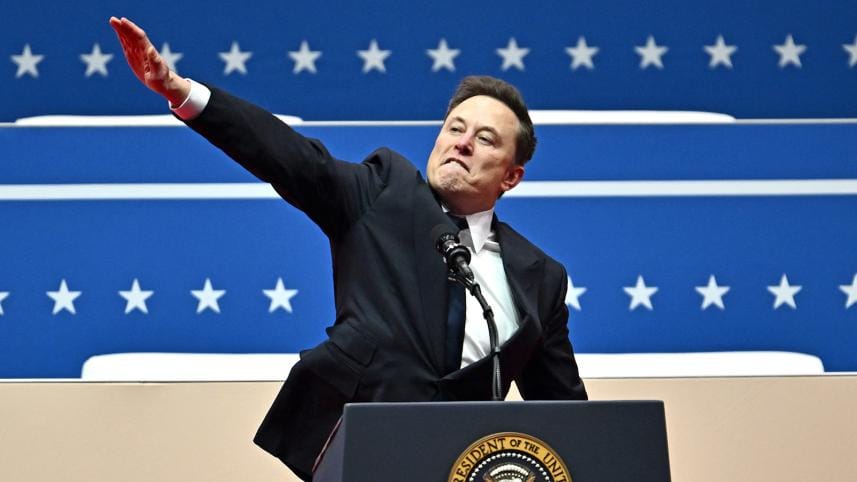 Elon Musk accused of giving Nazi salute during Trump inauguration