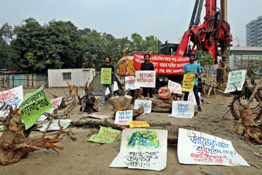 Protest to protect Panthakunja Park