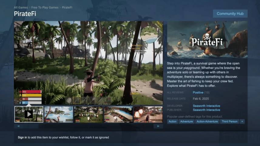 PirateFi Steam