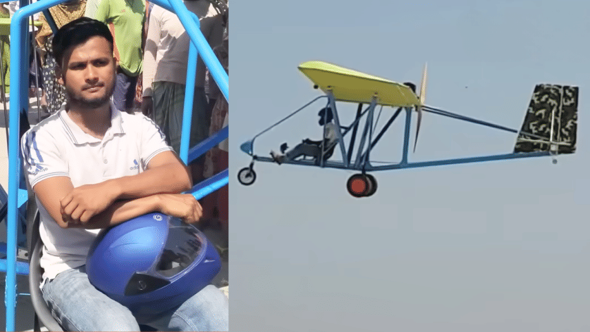Bangladeshi man Julhas Molla builds aircraft
